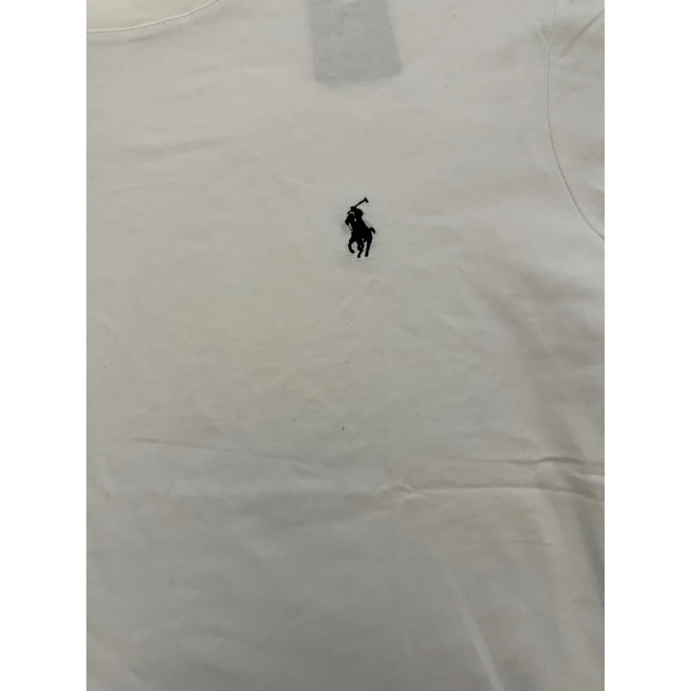 Polo Ralph Lauren White Cotton Crew Neck‎ T-Shirt XXL Tailored Fit New With Tags